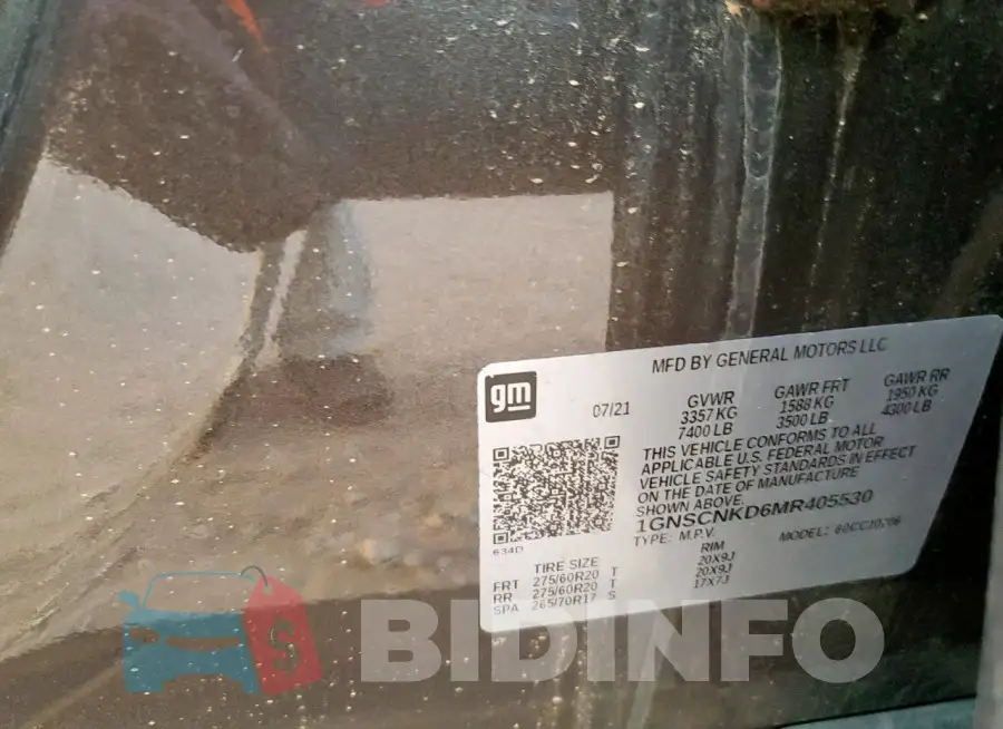 1GNSCNKD6MR405530 Photo# 14