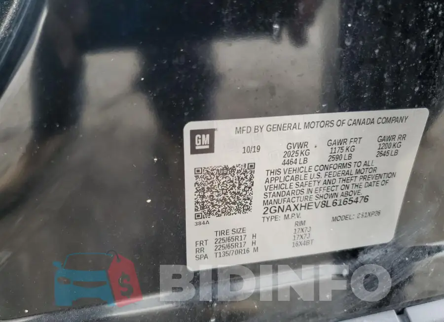 2GNAXHEV8L6165476 Photo# 13