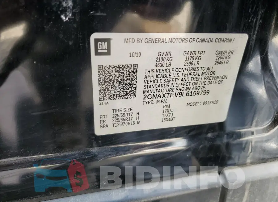 2GNAXTEV9L6159799 Photo# 13