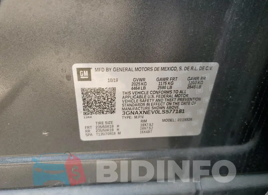 3GNAXNEV0LS577181 Photo# 12