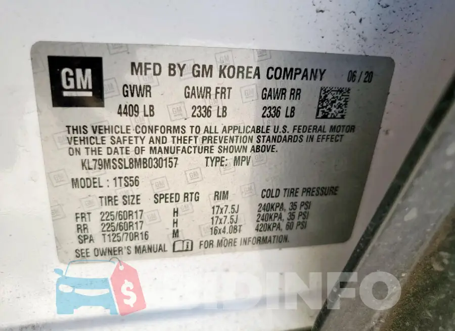 KL79MSSL8MB030157 Photo# 14