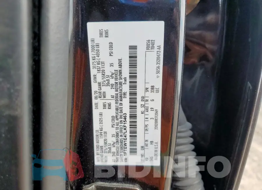 1FTEW1E47LKF15463 Photo# 13