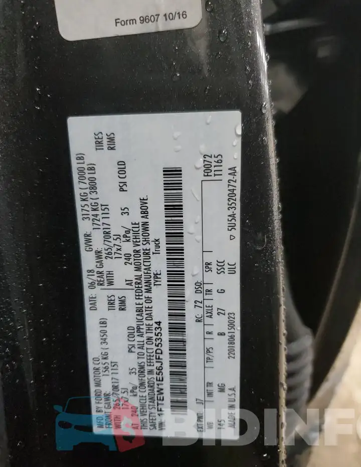 1FTEW1E56JFD53534 Photo# 12