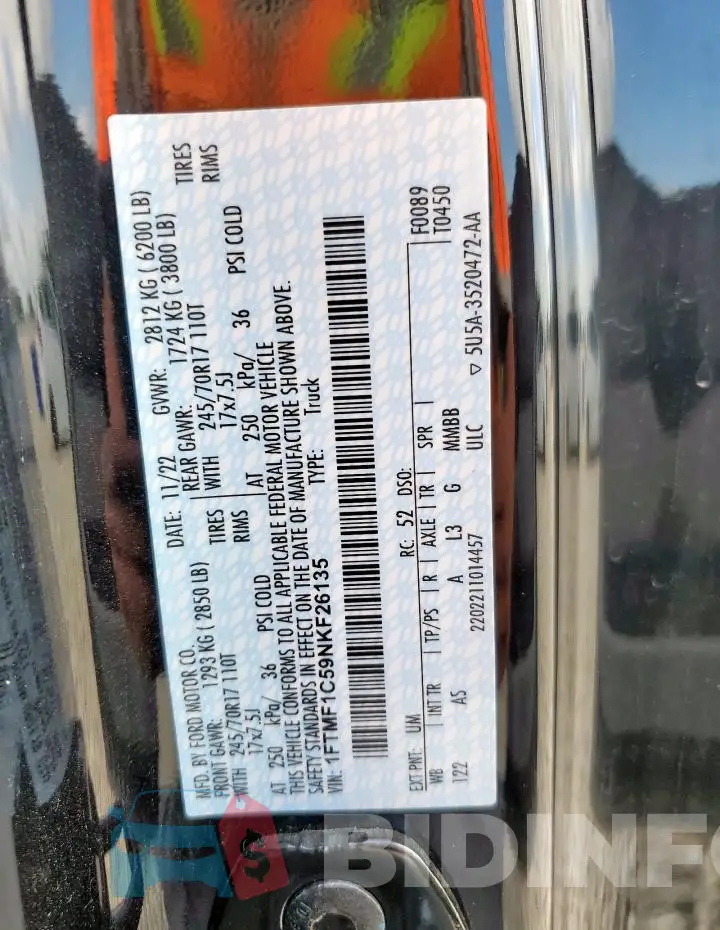 1FTMF1C59NKF26135 Photo# 12