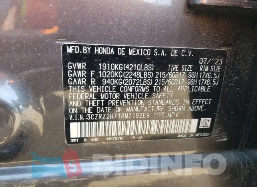 3CZRZ2H71RM719269 Photo# 12