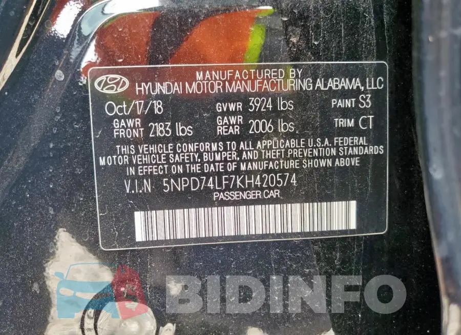 5NPD74LF7KH420574 Photo# 12