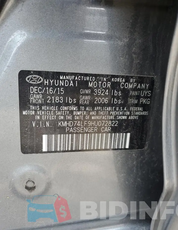 KMHD74LF9HU072822 Photo# 12