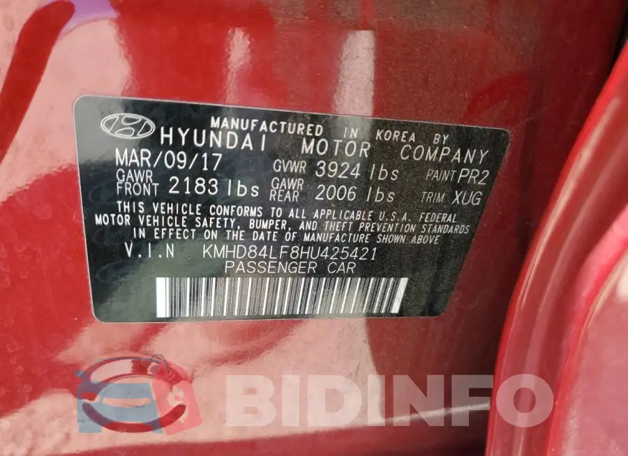 KMHD84LF8HU425421 Photo# 13