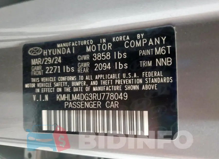 KMHLM4DG3RU778049 Photo# 13