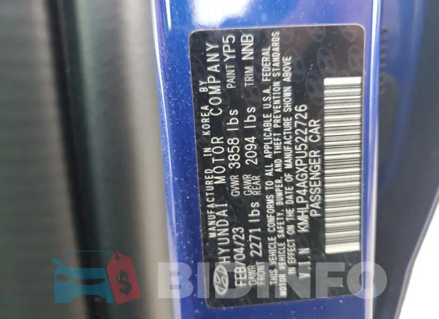 KMHLP4AGXPU522726 Photo# 12