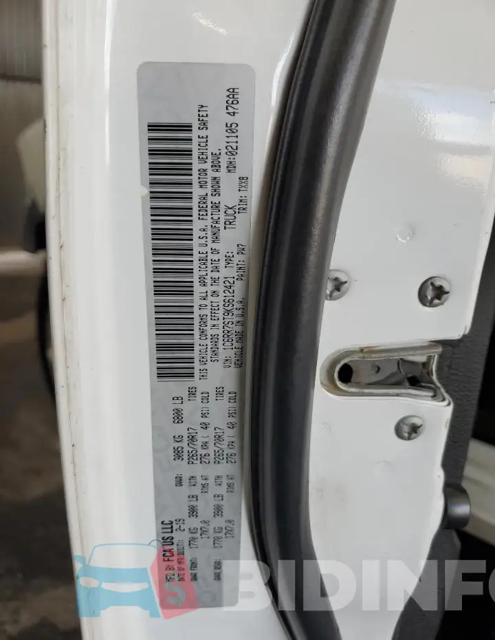 1C6RR7ST9KS612421 Photo# 13