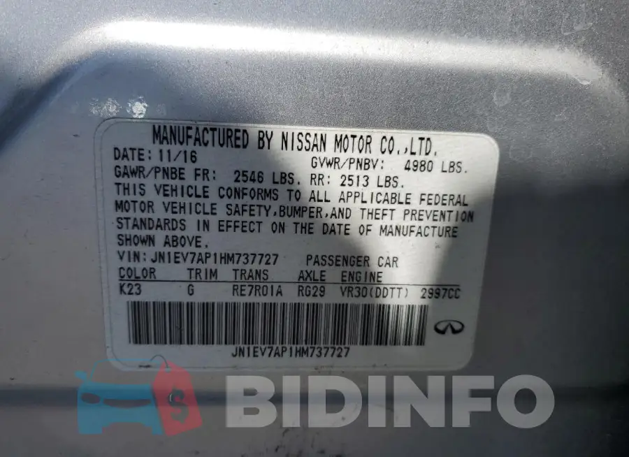 JN1EV7AP1HM737727 Photo# 12