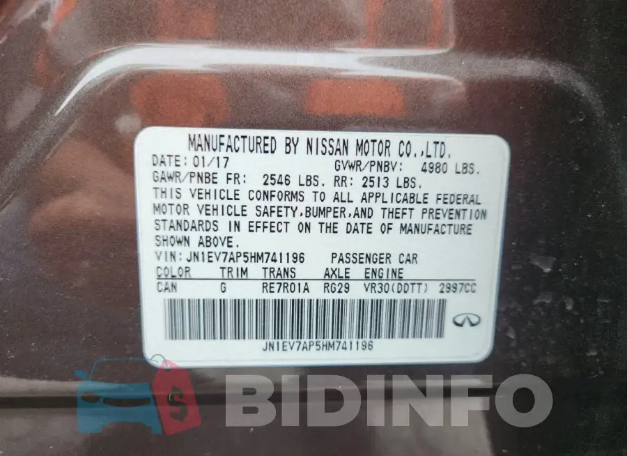 JN1EV7AP5HM741196 Photo# 12