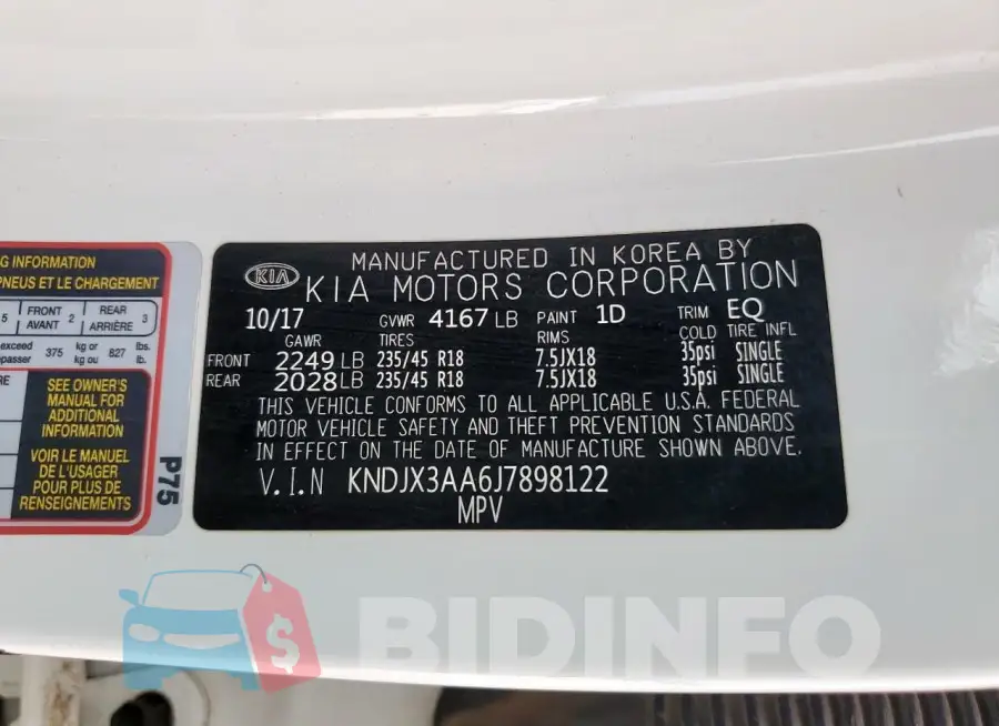 KNDJX3AA6J7898122 Photo# 13
