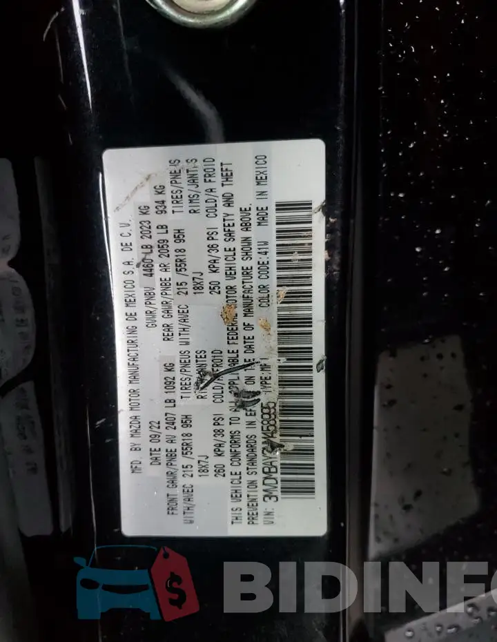 3MVDMBAY3NM458995 Photo# 14