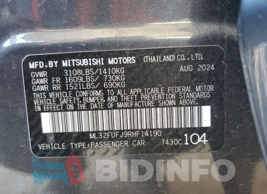 ML32FUFJ9RHF14190 Photo# 12