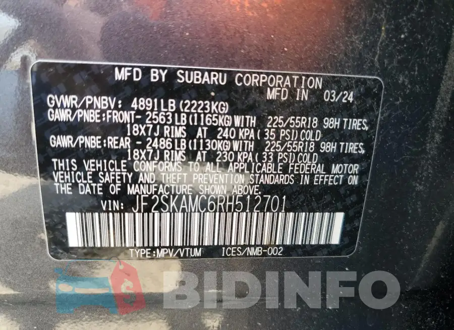 JF2SKAMC6RH512701 Photo# 13