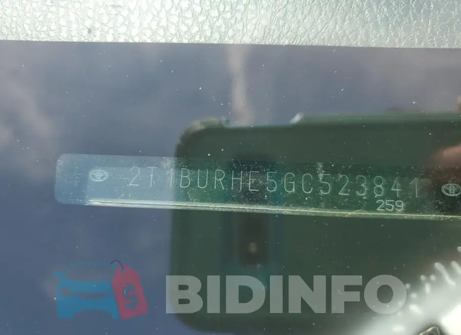 2T1BURHE5GC523841 Photo# 13