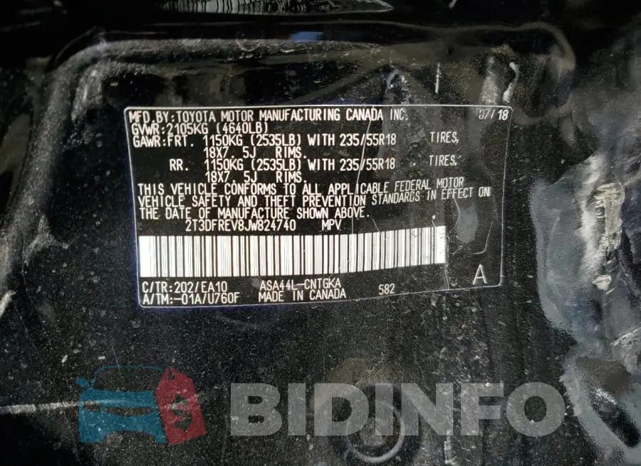 2T3DFREV8JW824740 Photo# 12