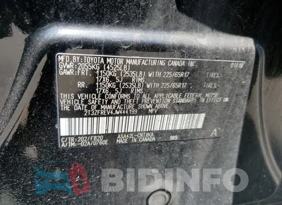 2T3ZFREV4JW444199 Photo# 13