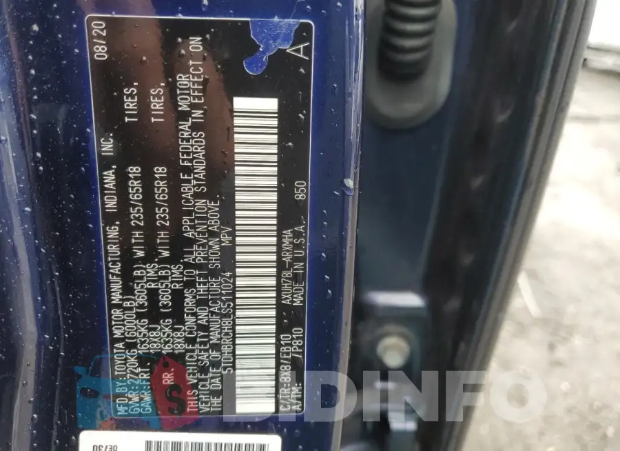 5TDHBRCH8LS511024 Photo# 13
