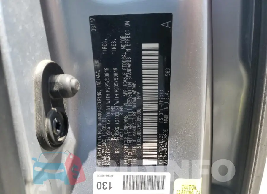 5TDXZ3DC7HS885008 Photo# 14