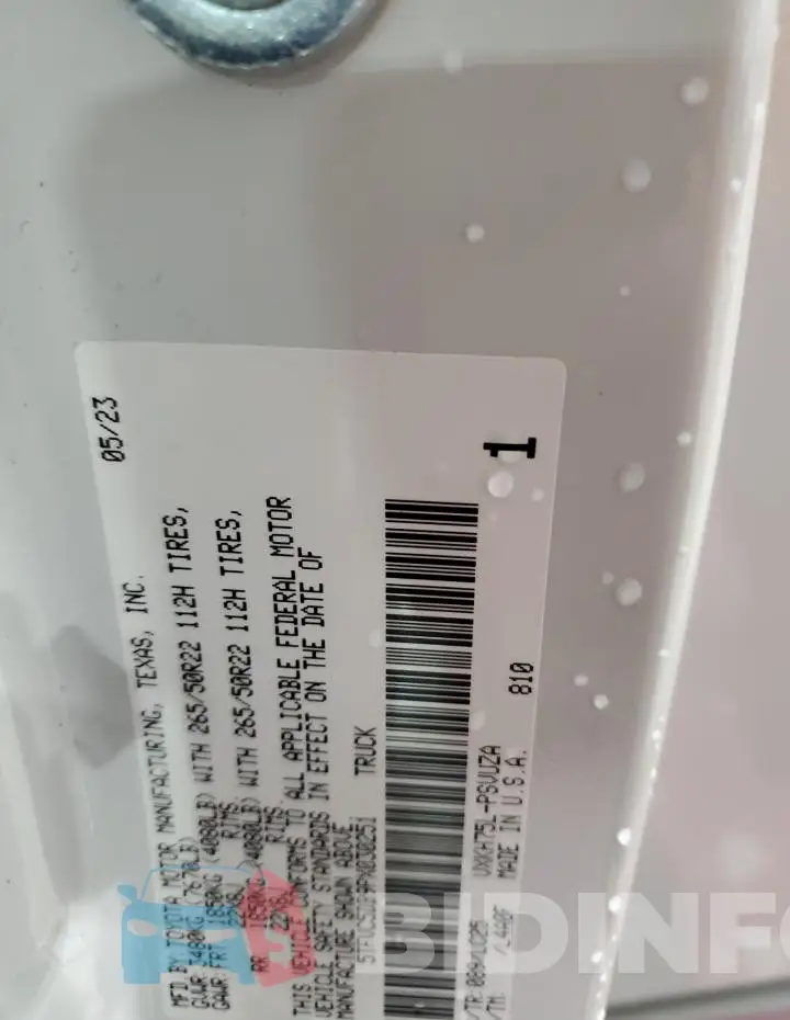 5TFVC5DB9PX030251 Photo# 12