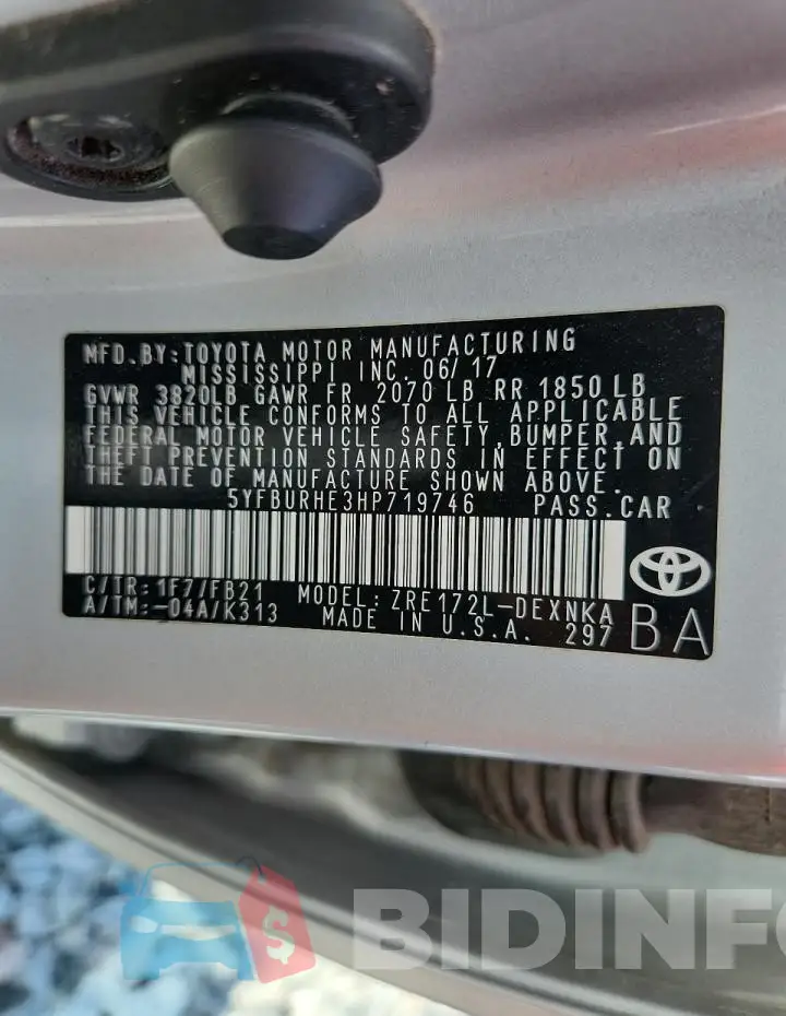 5YFBURHE3HP719746 Photo# 13