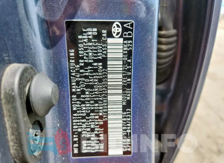 5YFBURHE7GP505132 Photo# 13