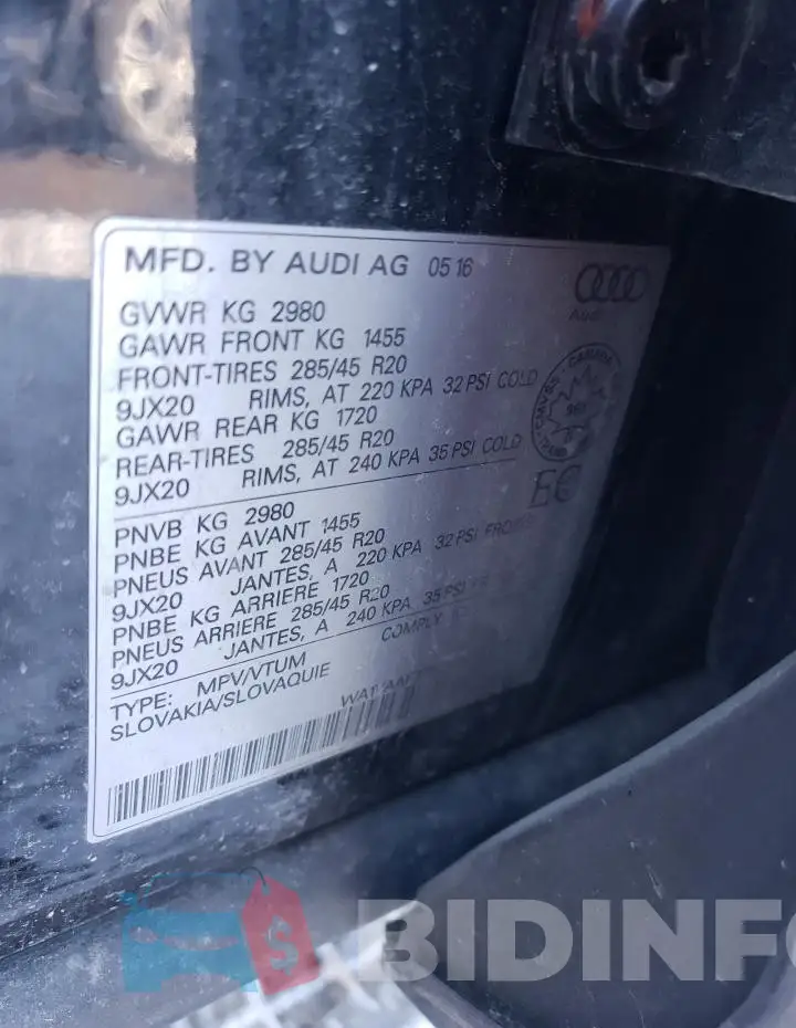 WA1VAAF77HD016921 Photo# 13