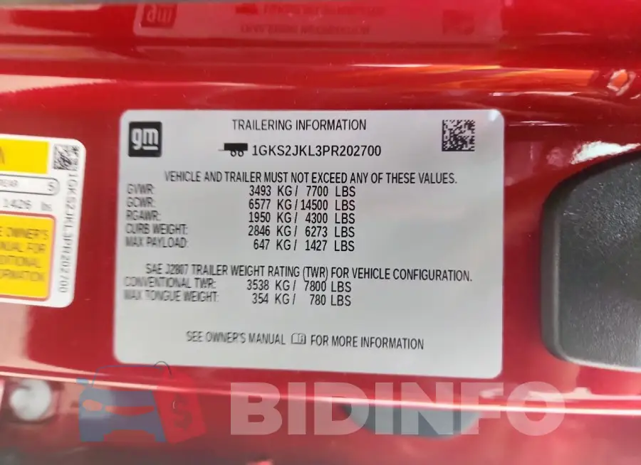 1GKS2JKL3PR202700 Photo# 13