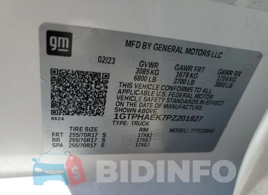1GTPHAEK7PZ201827 Photo# 12