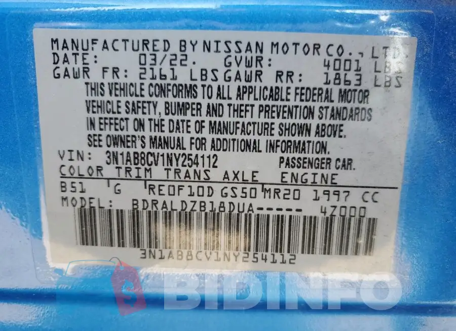 3N1AB8CV1NY254112 Photo# 12