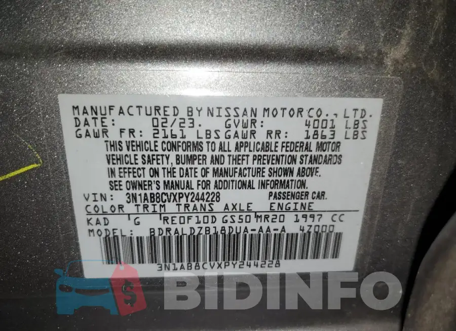 3N1AB8CVXPY244228 Photo# 12