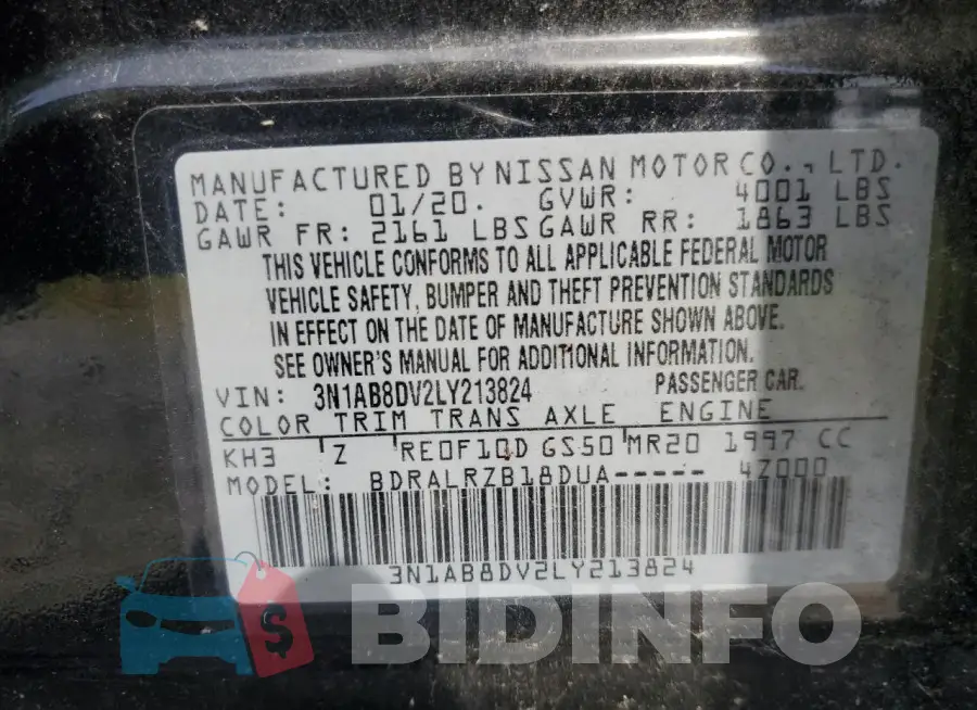 3N1AB8DV2LY213824 Photo# 12