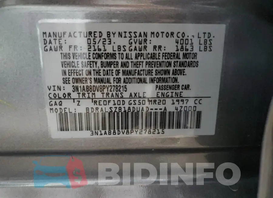 3N1AB8DV8PY278215 Photo# 13