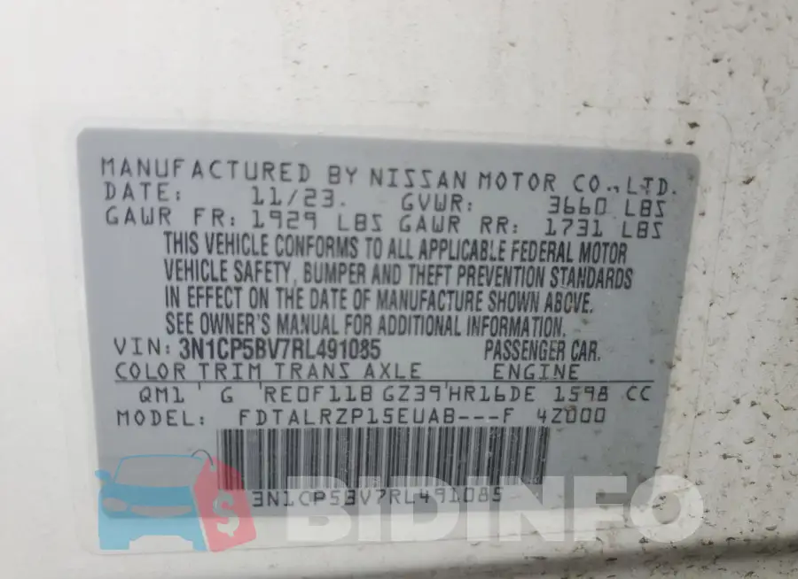 3N1CP5BV7RL491085 Photo# 14