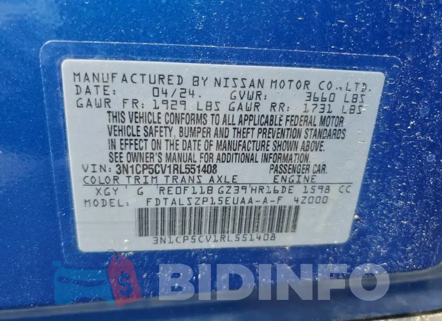 3N1CP5CV1RL551408 Photo# 14
