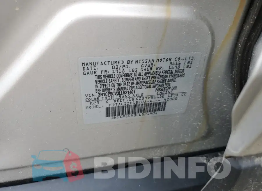 3N1CP5CV3LL521401 Photo# 12