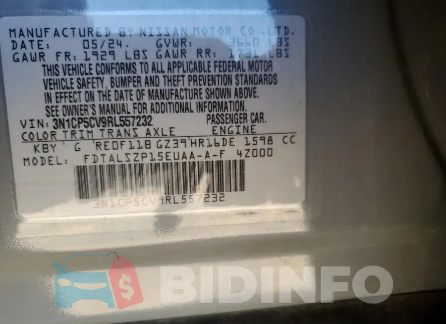 3N1CP5CV9RL557232 Photo# 13