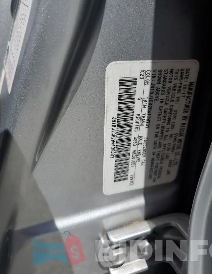 JN1BJ1CR7HW138202 Photo# 13