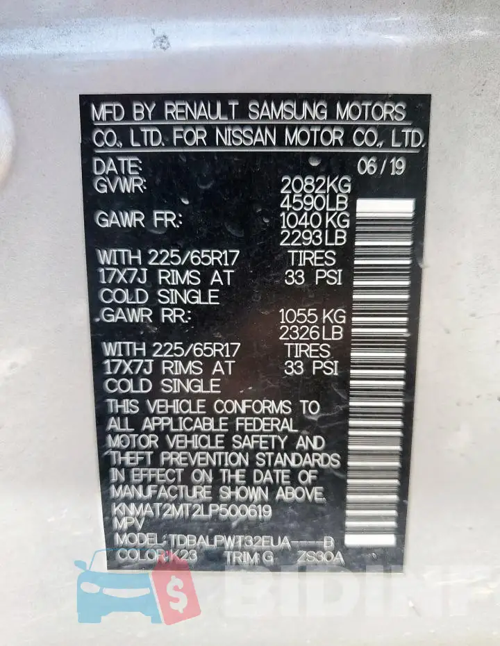 KNMAT2MT2LP500619 Photo# 13