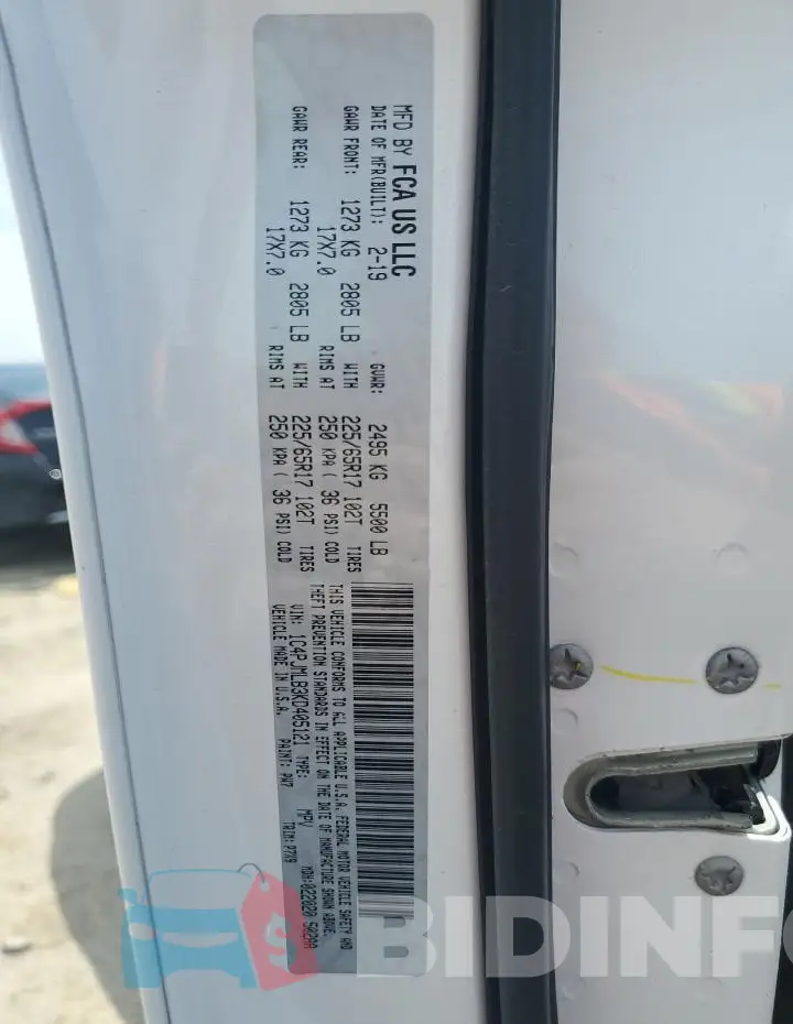 1C4PJMLB3KD405121 Photo# 13