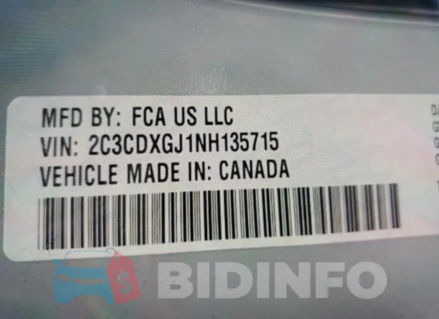 2C3CDXGJ1NH135715 Photo# 13