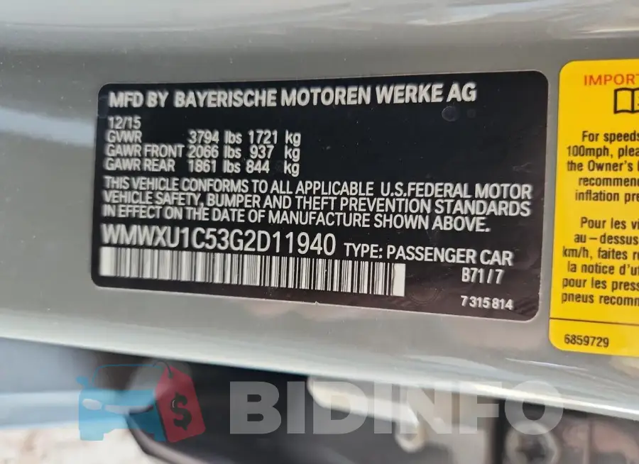 WMWXU1C53G2D11940 Photo# 12