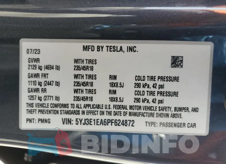5YJ3E1EA6PF624872 Photo# 12
