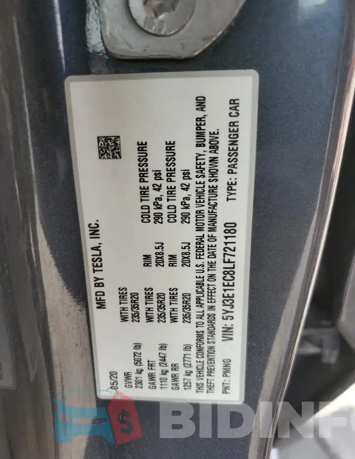 5YJ3E1EC8LF721180 Photo# 12