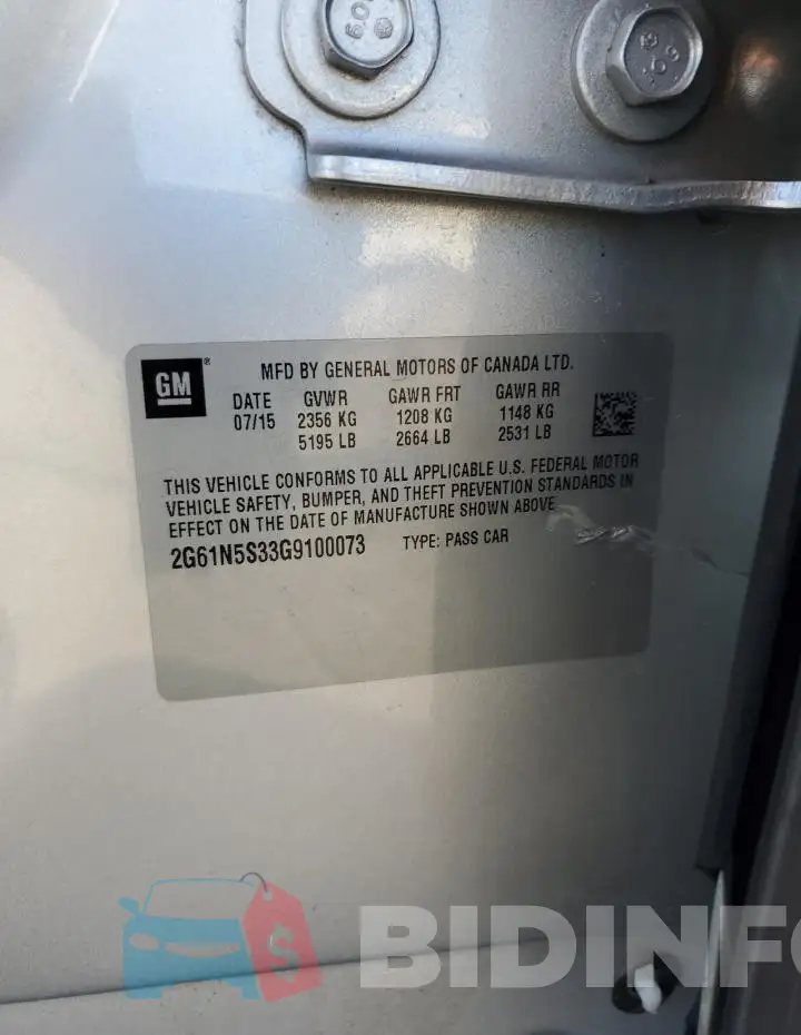 2G61N5S33G9100073 Photo# 13
