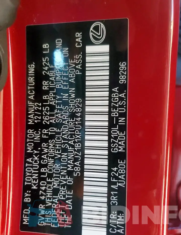 58AJZ1B1XPU144829 Photo# 12