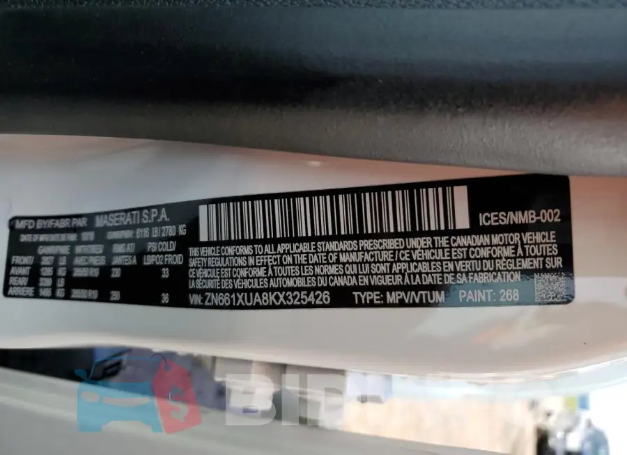 ZN661XUA8KX325426 Photo# 14